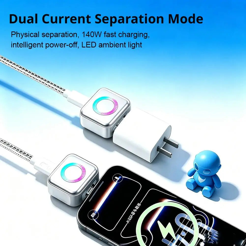 Smart Full Charge Auto Disconnect Type-C Adapter (140W) – Protect Your Battery