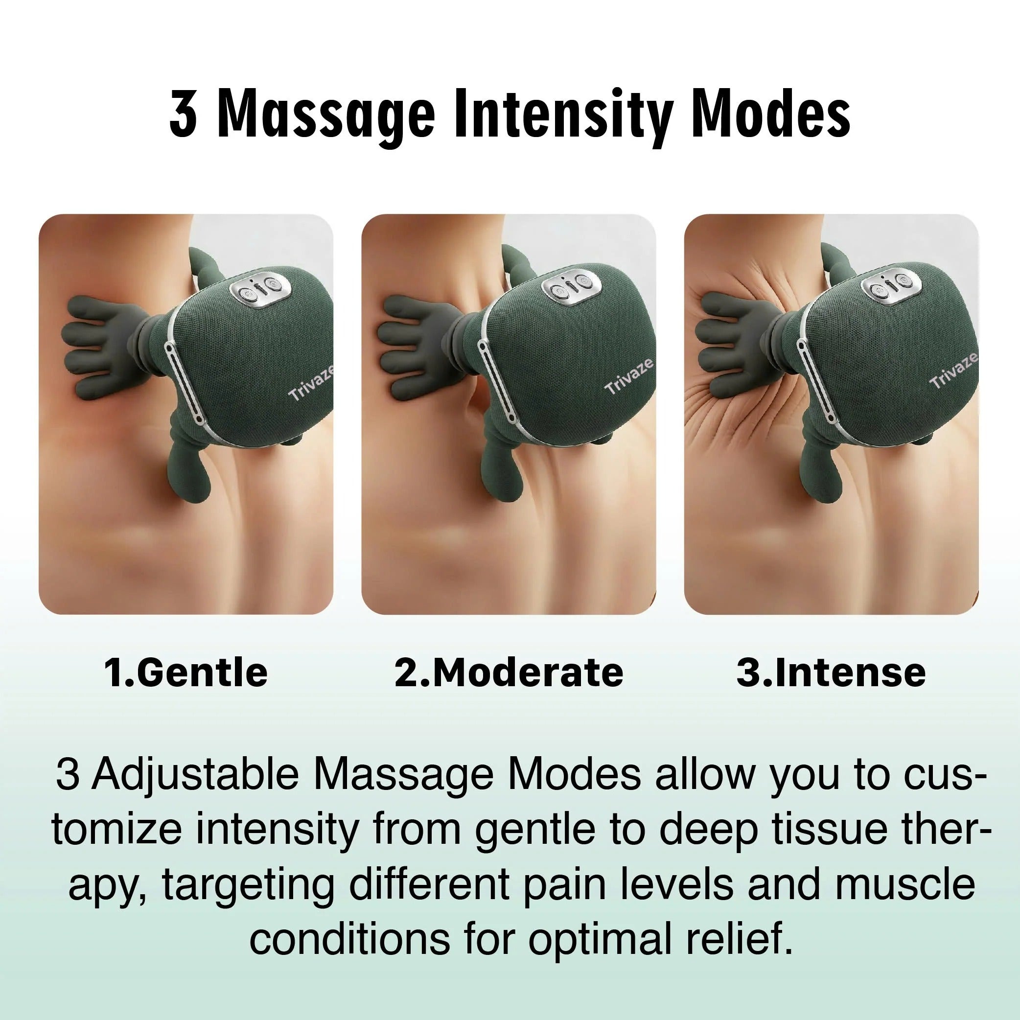 Rechargeable 3-in-1 Neck Massager for Muscle Relaxation & Pain Relief